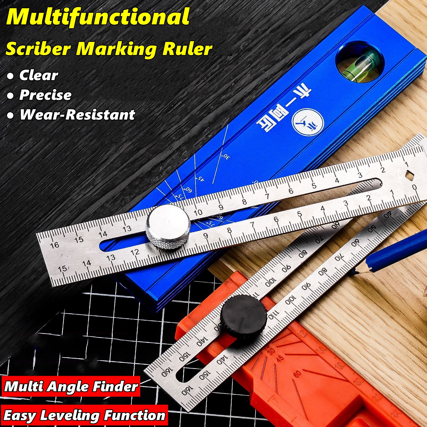 Woodworking Gauge - Scriber Marking Tools, Multi Angle Finder