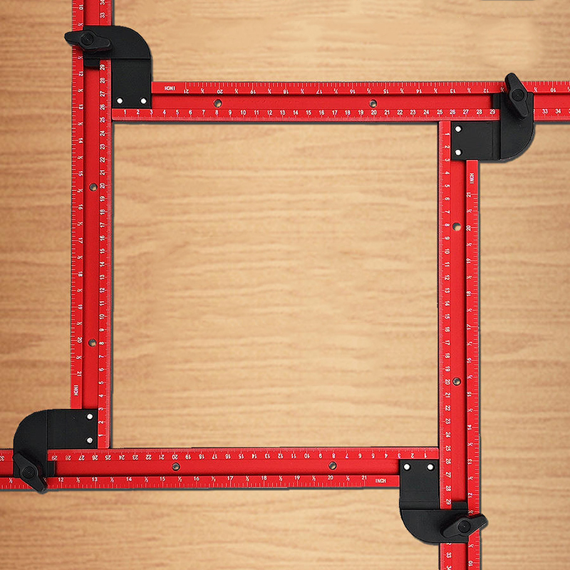 Woodworking Templates - 59cm Adjustable Square Router Template Guide,