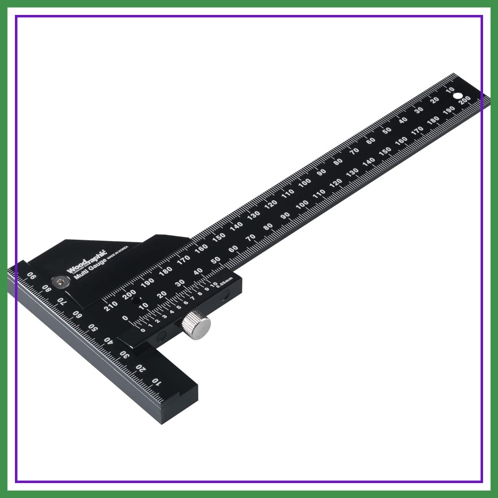 Woodworking Gauge - 150mm Scriber Gauge, CNC Measuring Rule,