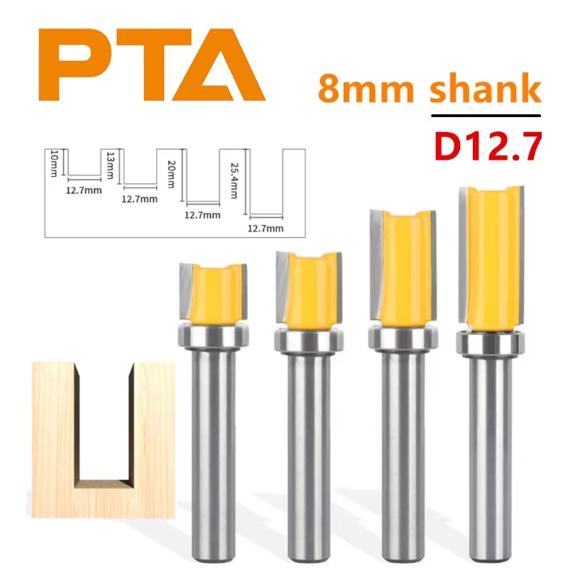 Woodworking Project Plans - Milling Cutter 8mm Shank Template Trim