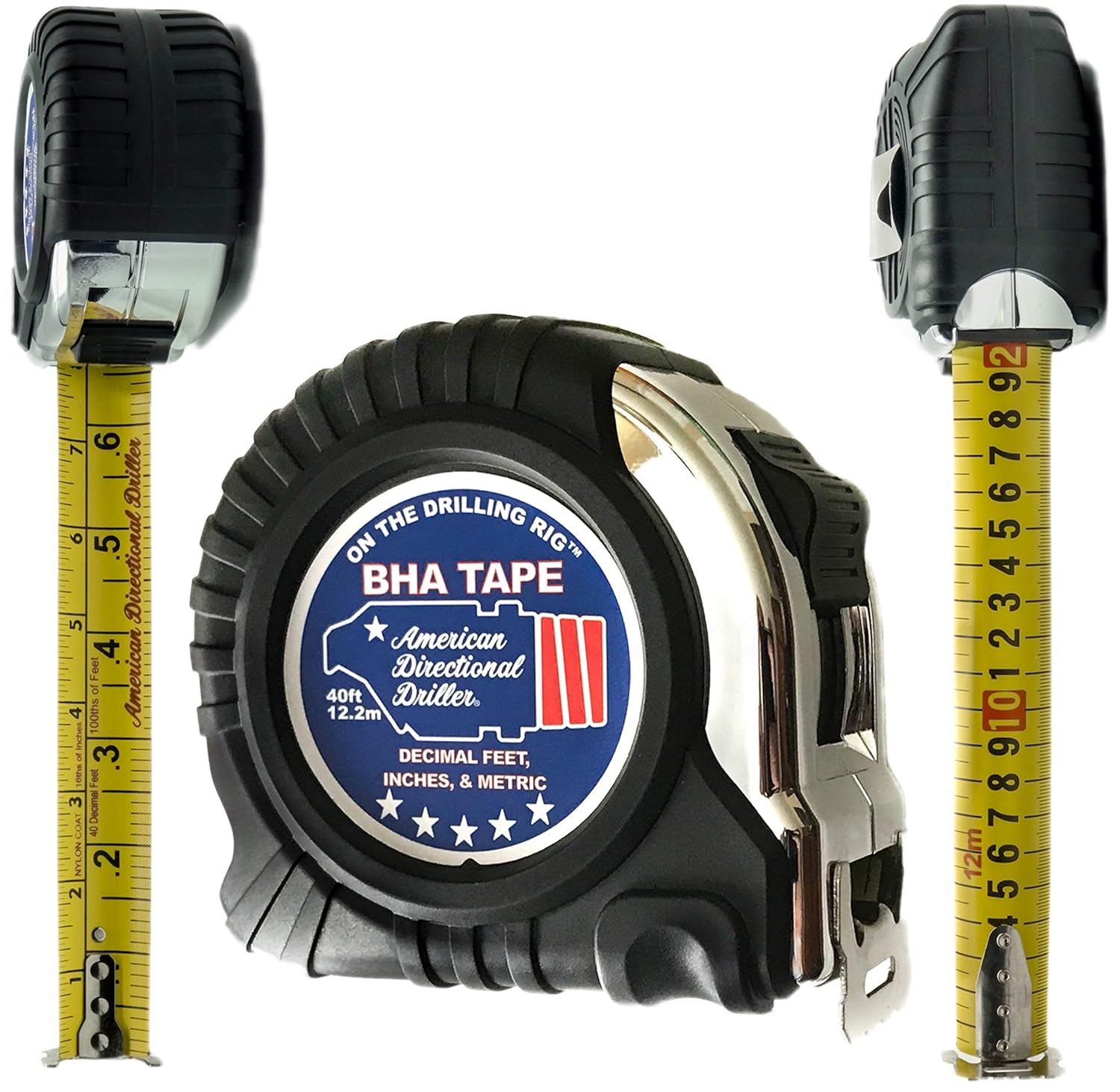 Woodworking For Engineers - 40ft Engineer Tape Measure, Wide Blade
