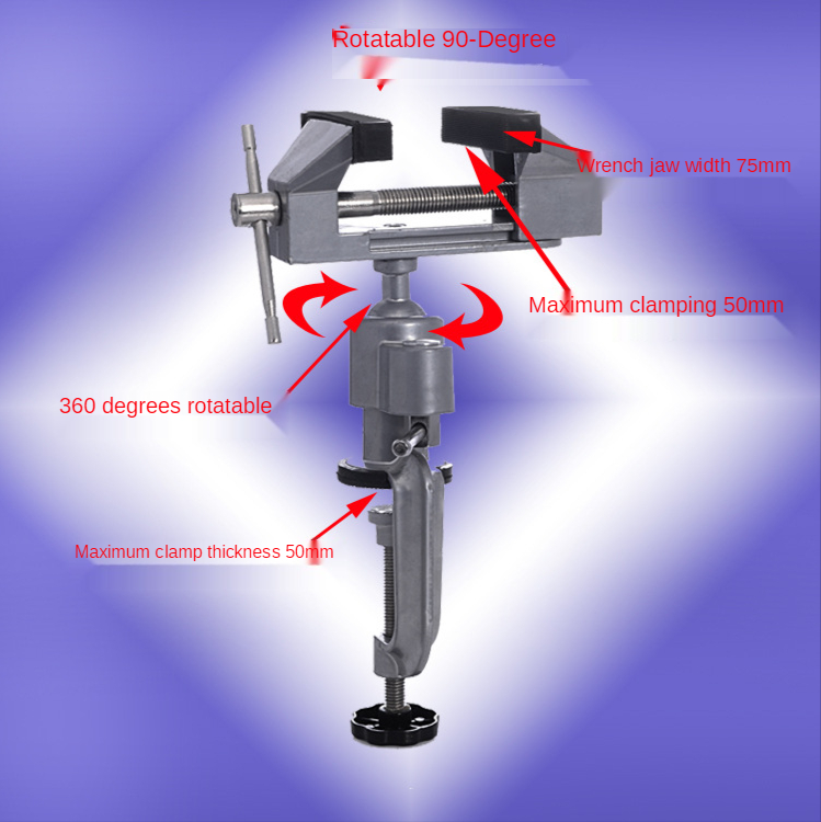 Table Vise 360 Degree Rotating - Woodworking Vise Types บทวิจารณ์และราคา