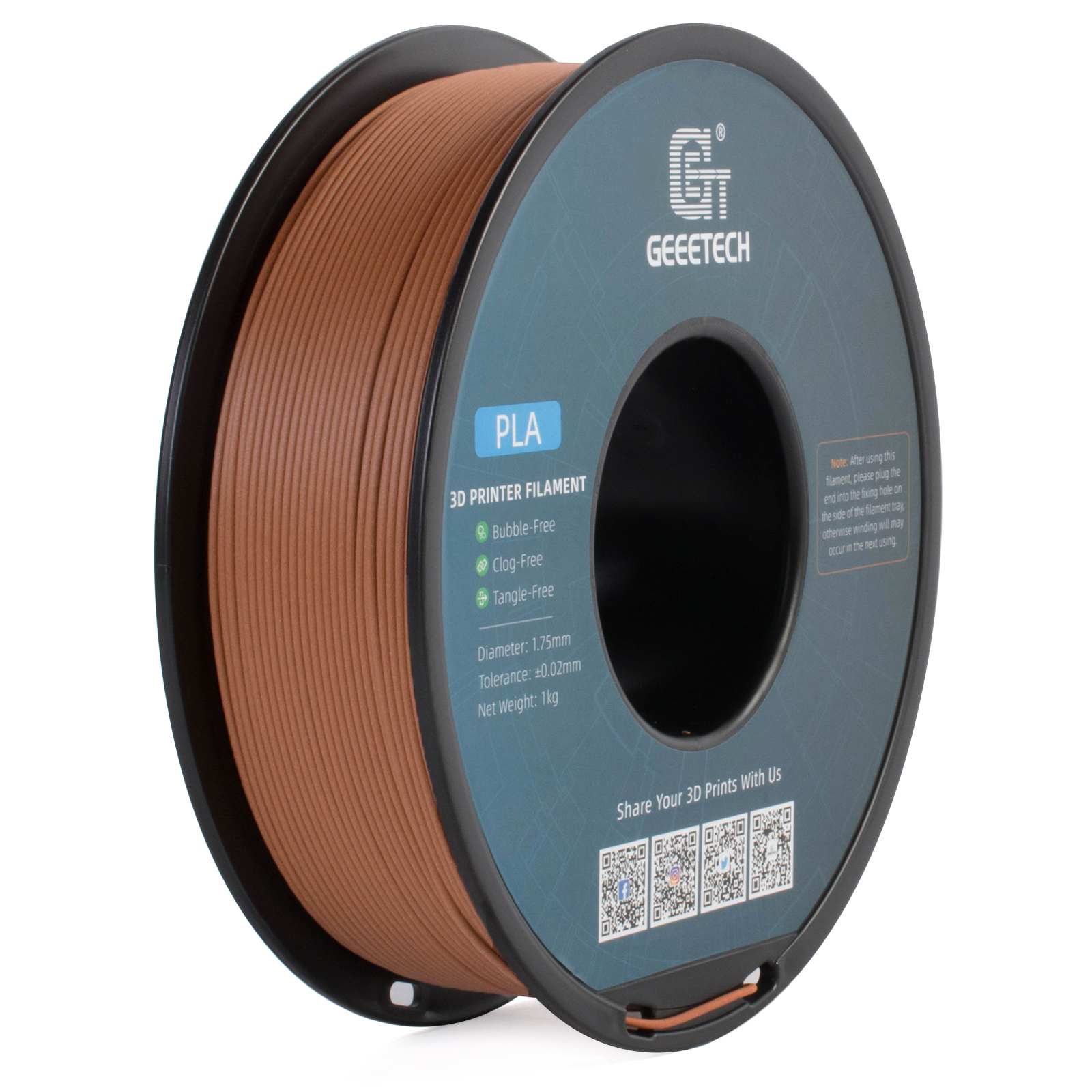 Geeetech Wood PLA 1kg 1.75mm F - Woodworking Vacuum Press บทวิจารณ์และราคา