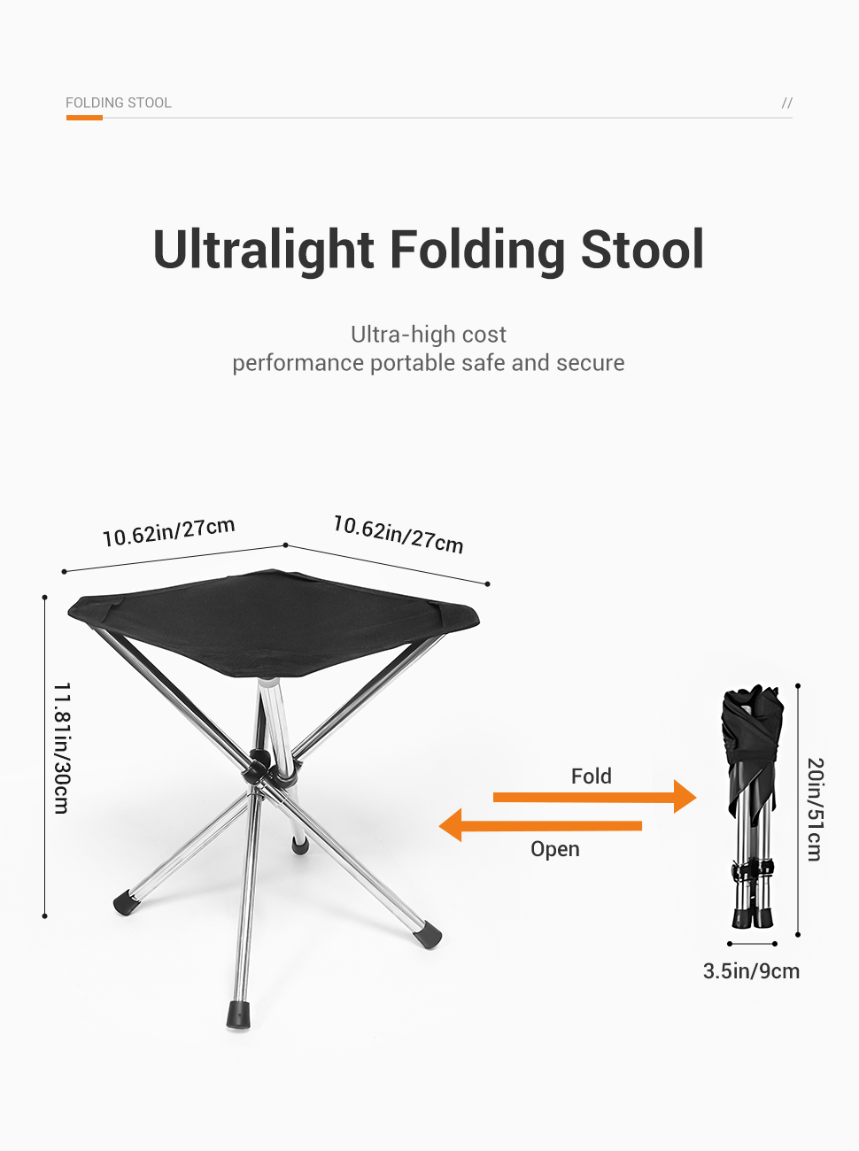 WESTTUNE Portable Folding Stoo - Woodworking Outdoor Furniture บทวิจารณ์และราคา