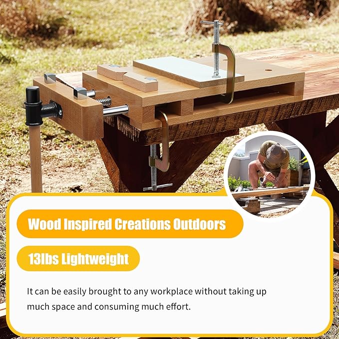 Hard Wood Work Bench Woodworki - Woodworking Vise Types บทวิจารณ์และราคา
