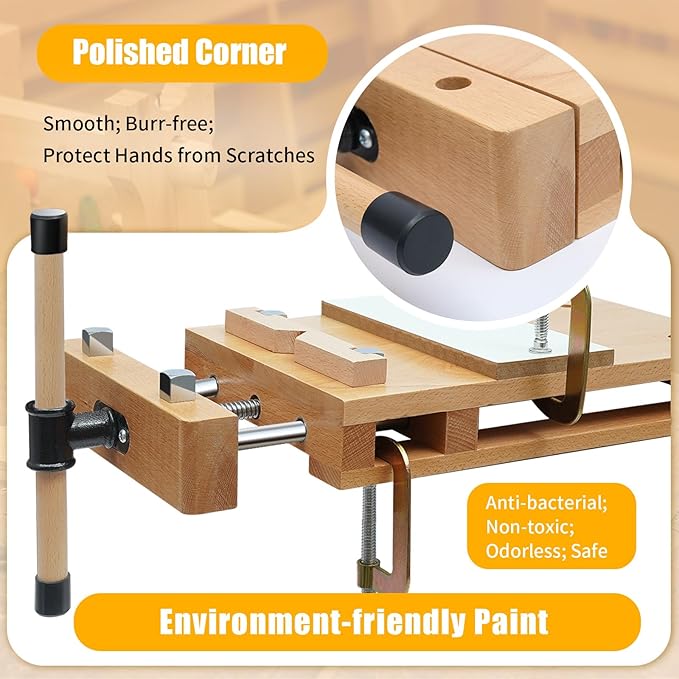 Hard Wood Work Bench Woodworki - Woodworking Vise Types บทวิจารณ์และราคา