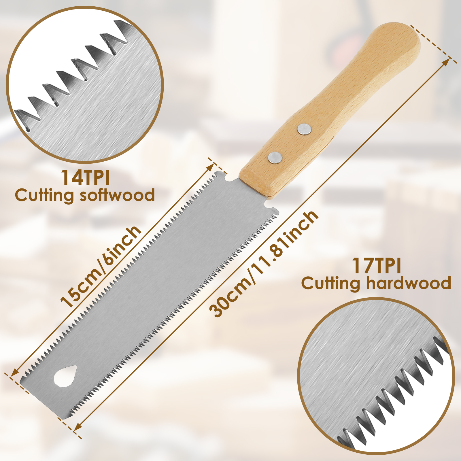 Professional Japanese Pullsaw  - Woodworking Japanese Tools บทวิจารณ์และราคา