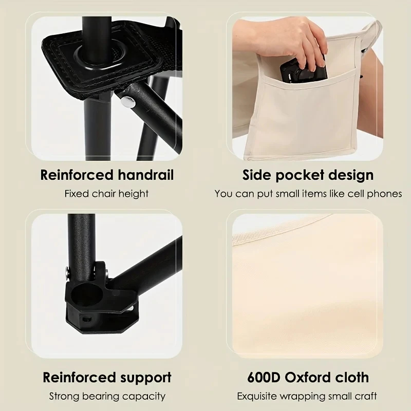 Portable Camping Chair, Foldab - Woodworking Outdoor Furniture บทวิจารณ์และราคา