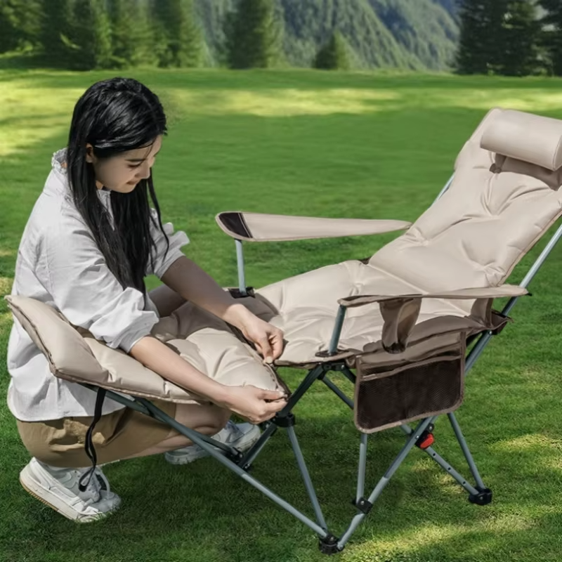 Folding Recliner Portable Camp - Woodworking Outdoor Furniture บทวิจารณ์และราคา
