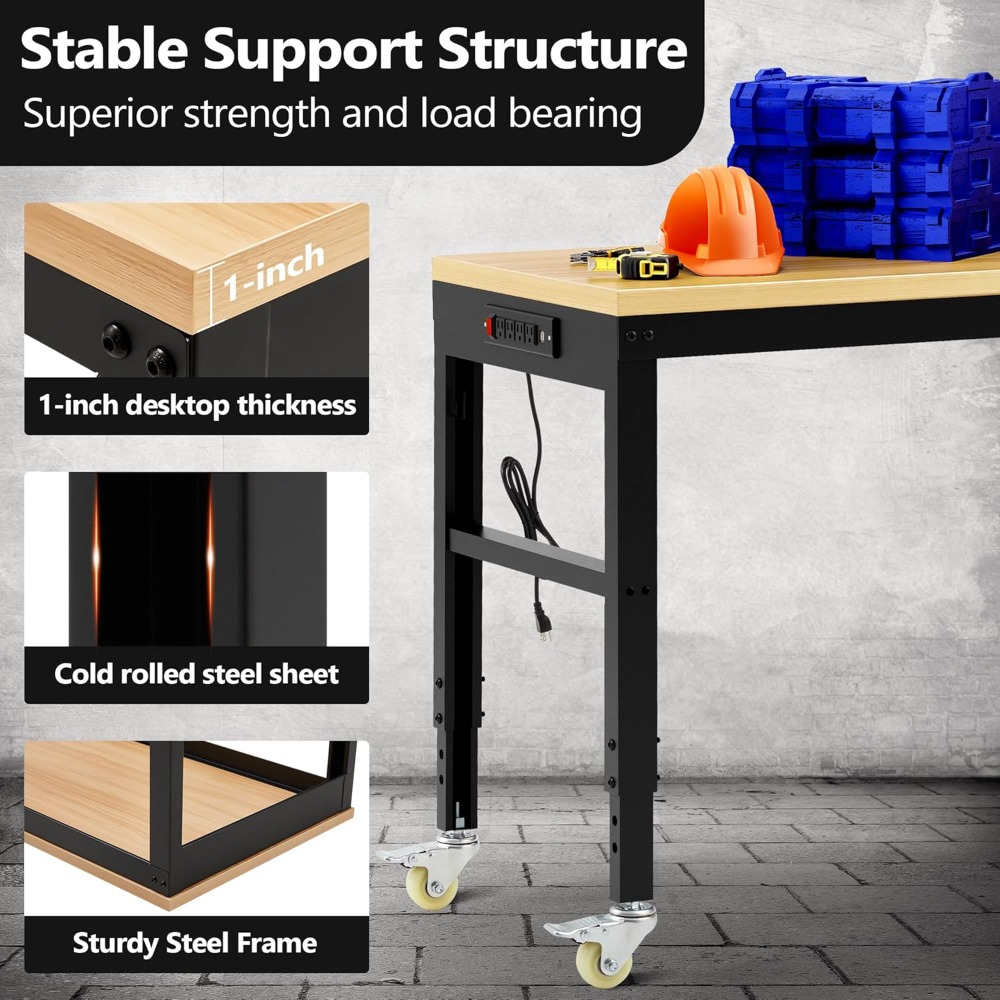 Adjustable Workbench, Heavy Du - Woodworking Garage บทวิจารณ์และราคา