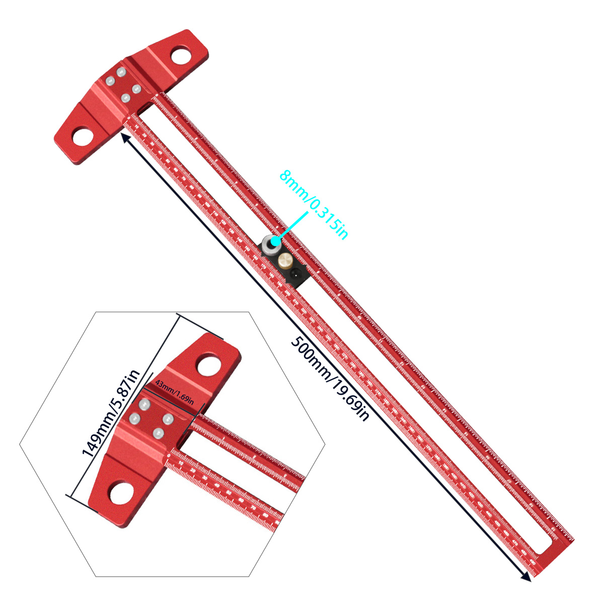 Woodworking T-Square Marking G - Woodworking Gauge บทวิจารณ์และราคา