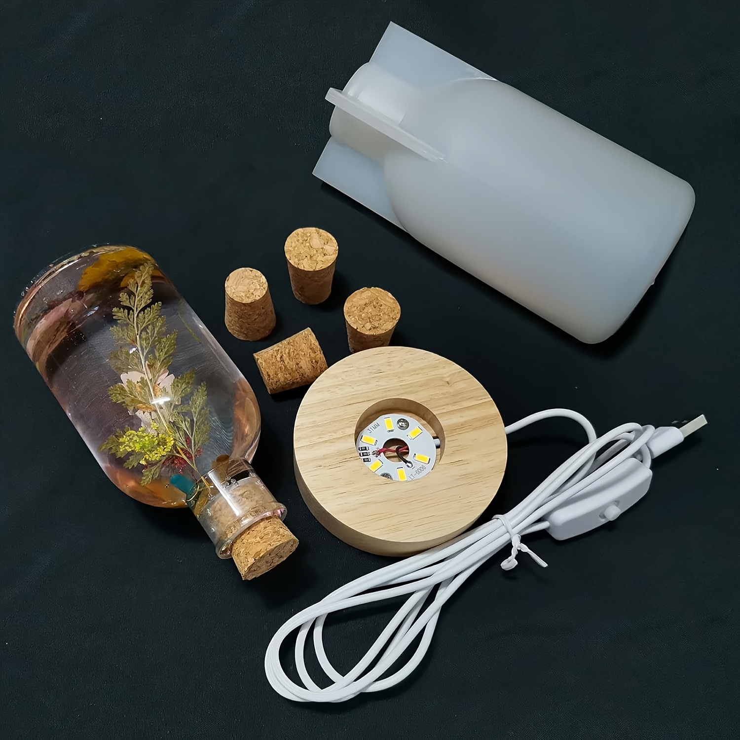 Drift Bottle Light Resin Mold  - Woodworking Resin บทวิจารณ์และราคา