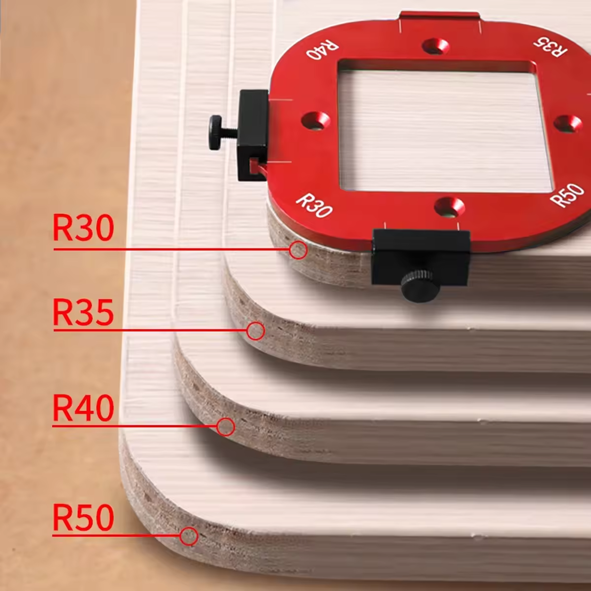 2Pcs Aluminum Alloy Radius Jig - Woodworking Project Plans บทวิจารณ์และราคา