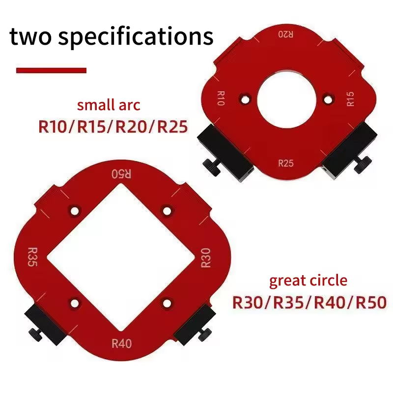 2Pcs Aluminum Alloy Radius Jig - Woodworking Project Plans บทวิจารณ์และราคา