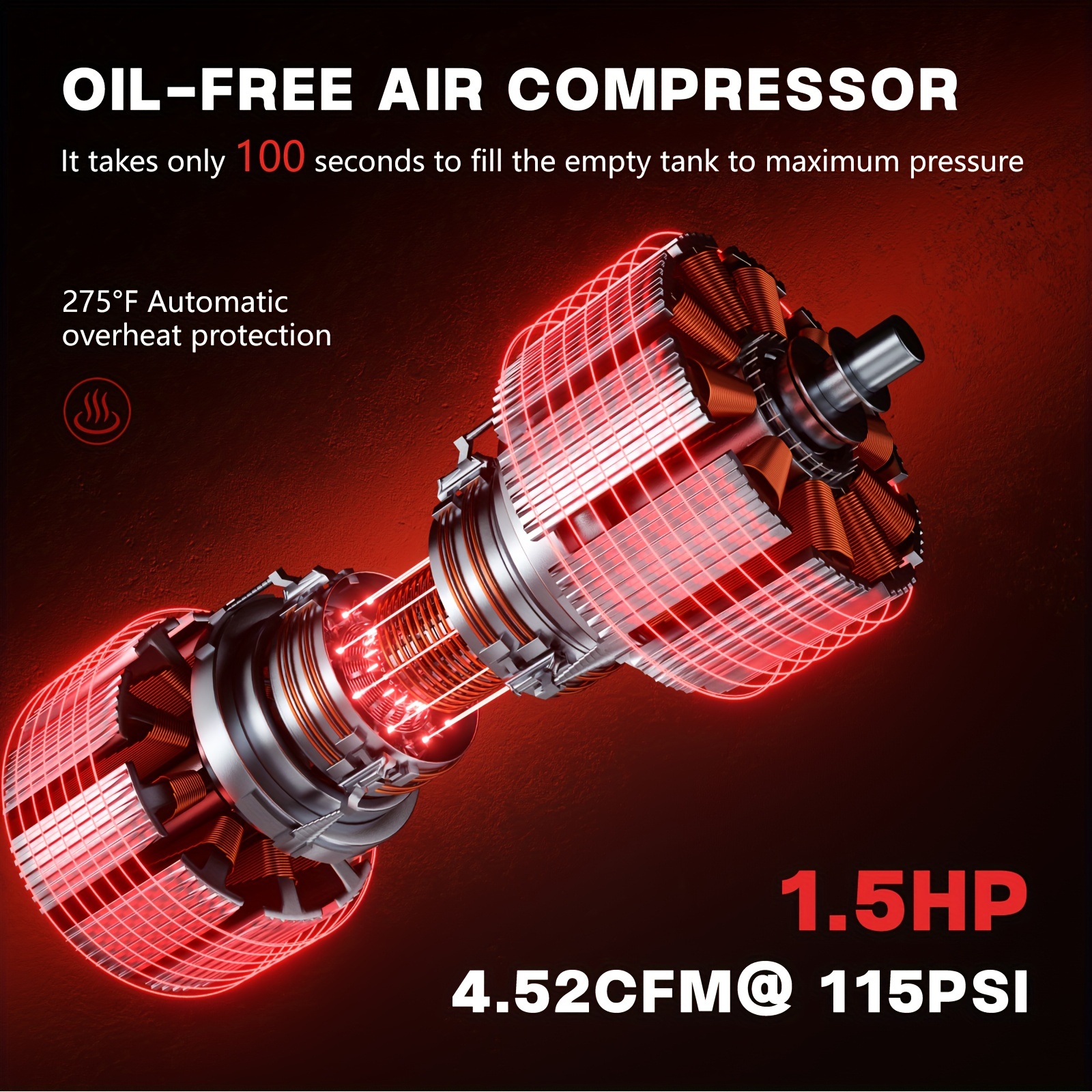 8 Gallon Ultra Quiet Air Compr - Woodworking Oil บทวิจารณ์และราคา