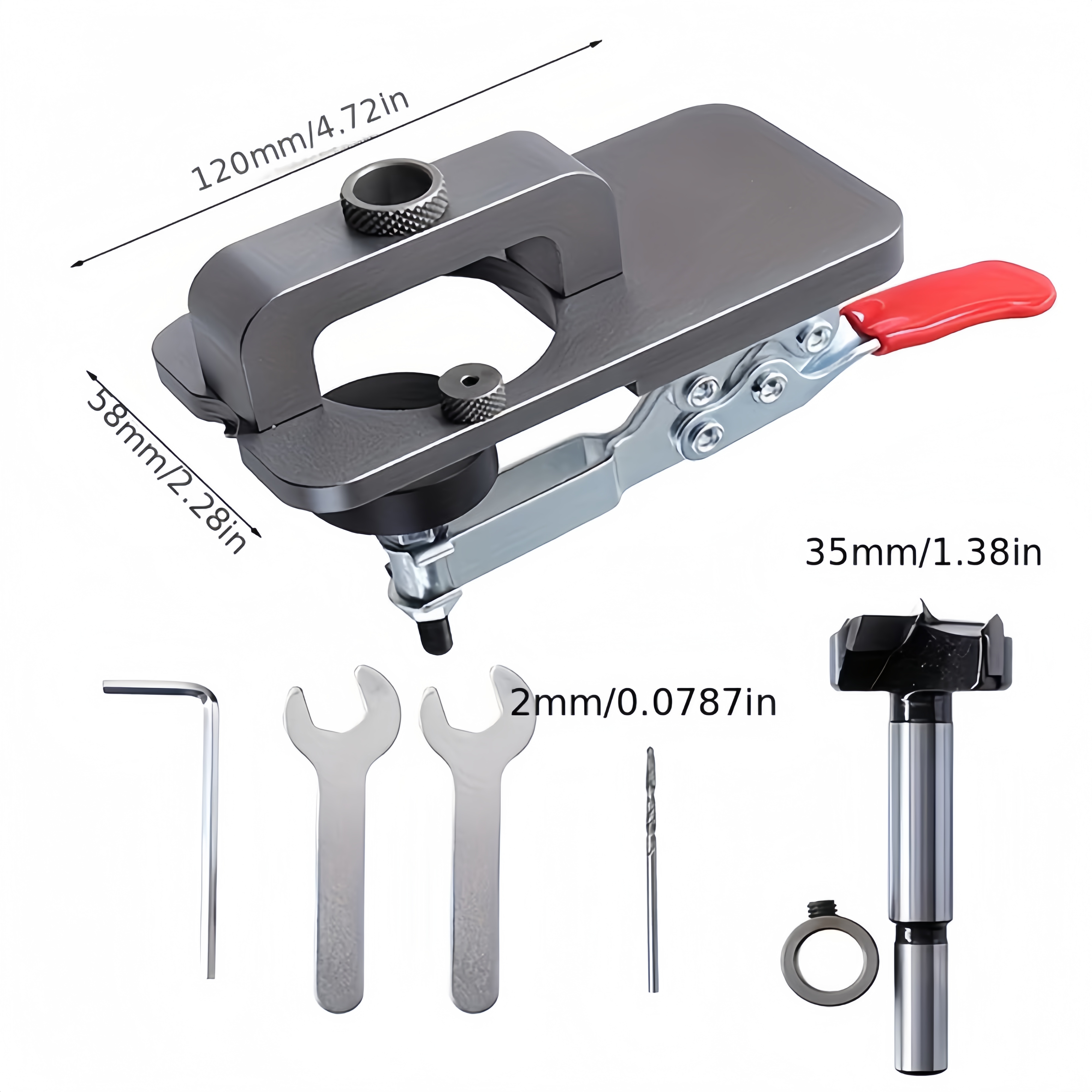 35mm Hinge Jig Kit - Adjustabl - Woodworking Templates บทวิจารณ์และราคา