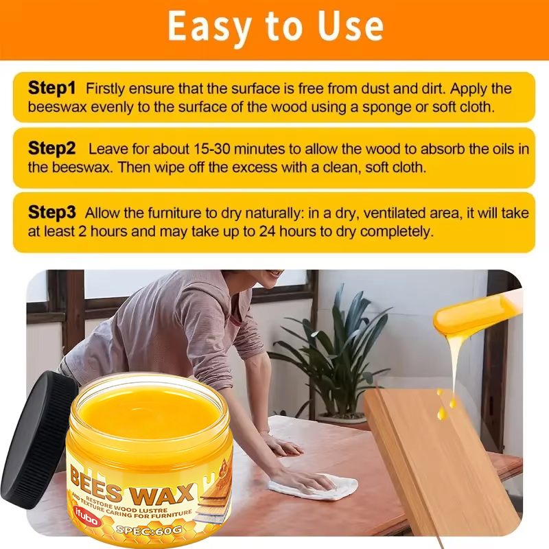 Natural Beeswax Wood Oil Polis - Woodworking Oil บทวิจารณ์และราคา