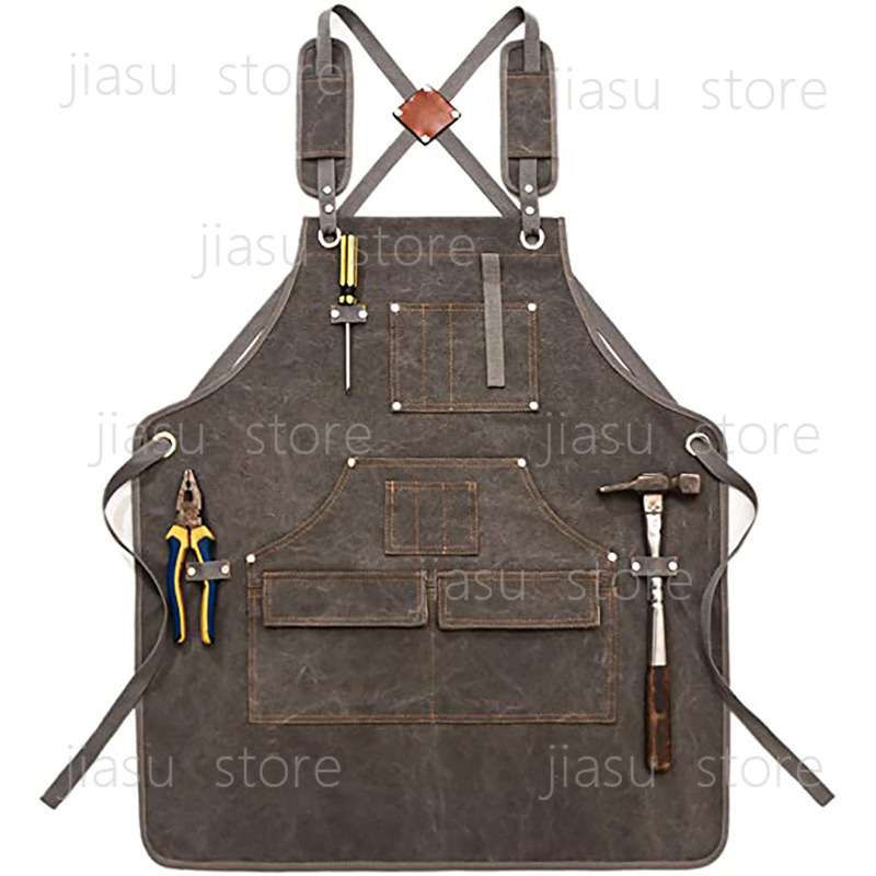 Thick Canvas Tool Apron Custom - Woodworking Logo Design Free บทวิจารณ์และราคา