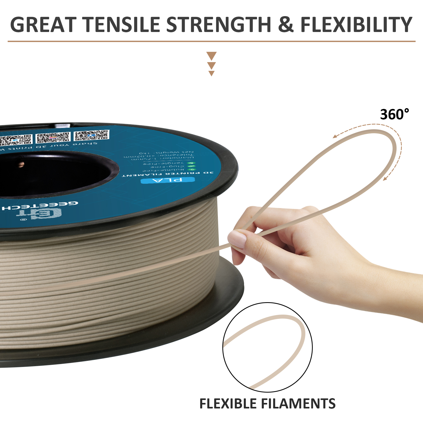 Geeetech Wood PLA 5kg 1.75mm F - Woodworking Vacuum Press บทวิจารณ์และราคา