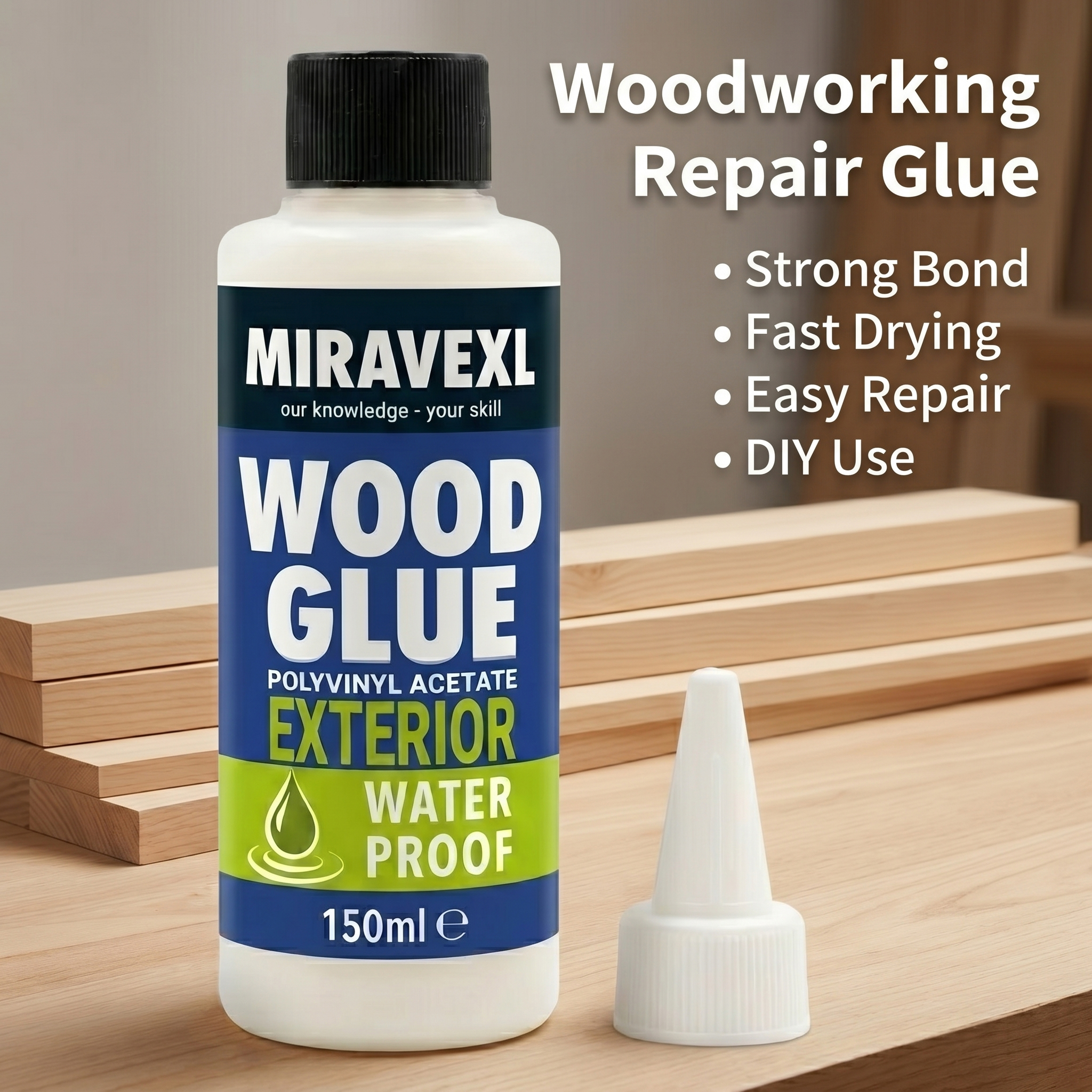 Premium Waterproof Wood Glue F - Woodworking Outdoor Furniture บทวิจารณ์และราคา