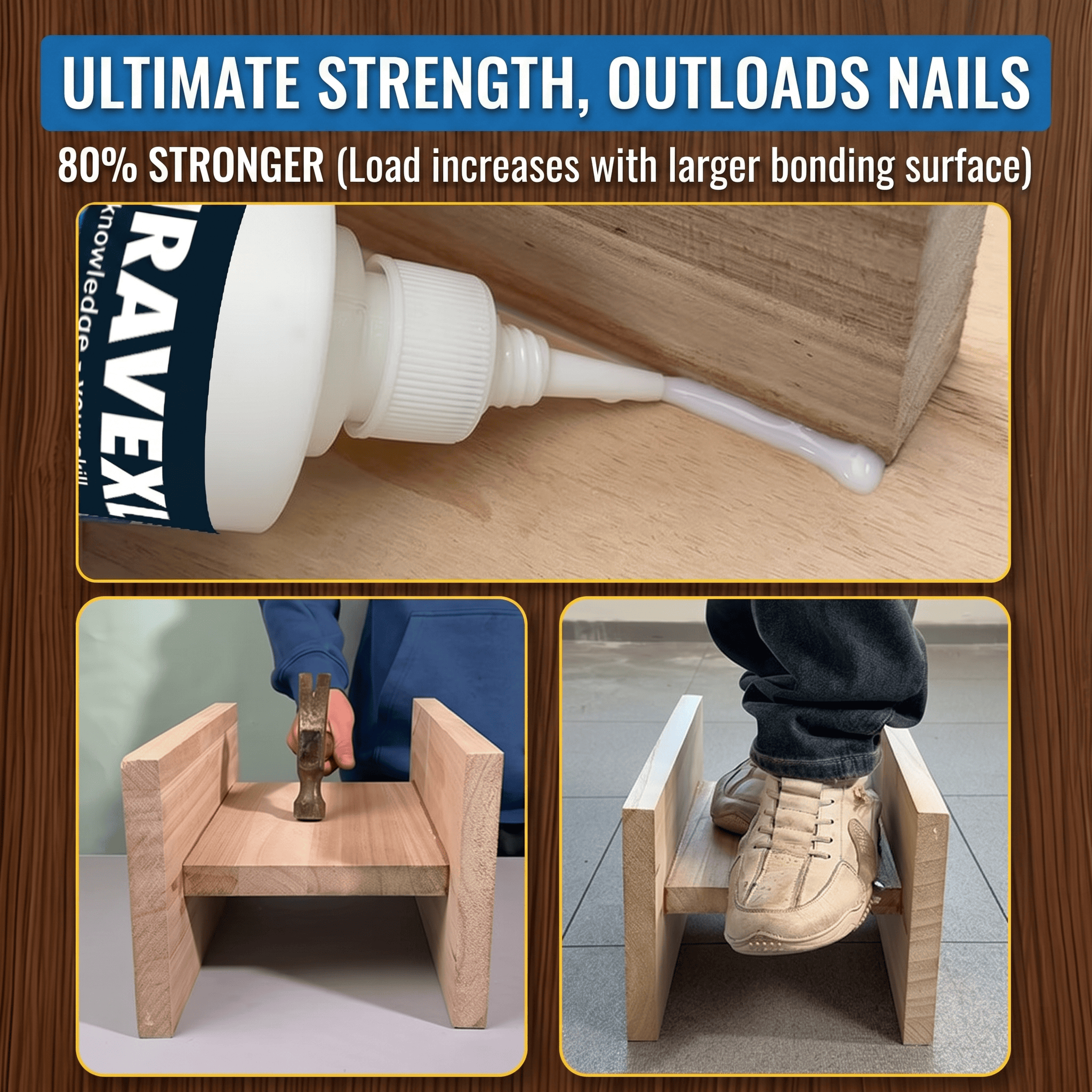 Premium Waterproof Wood Glue F - Woodworking Outdoor Furniture บทวิจารณ์และราคา