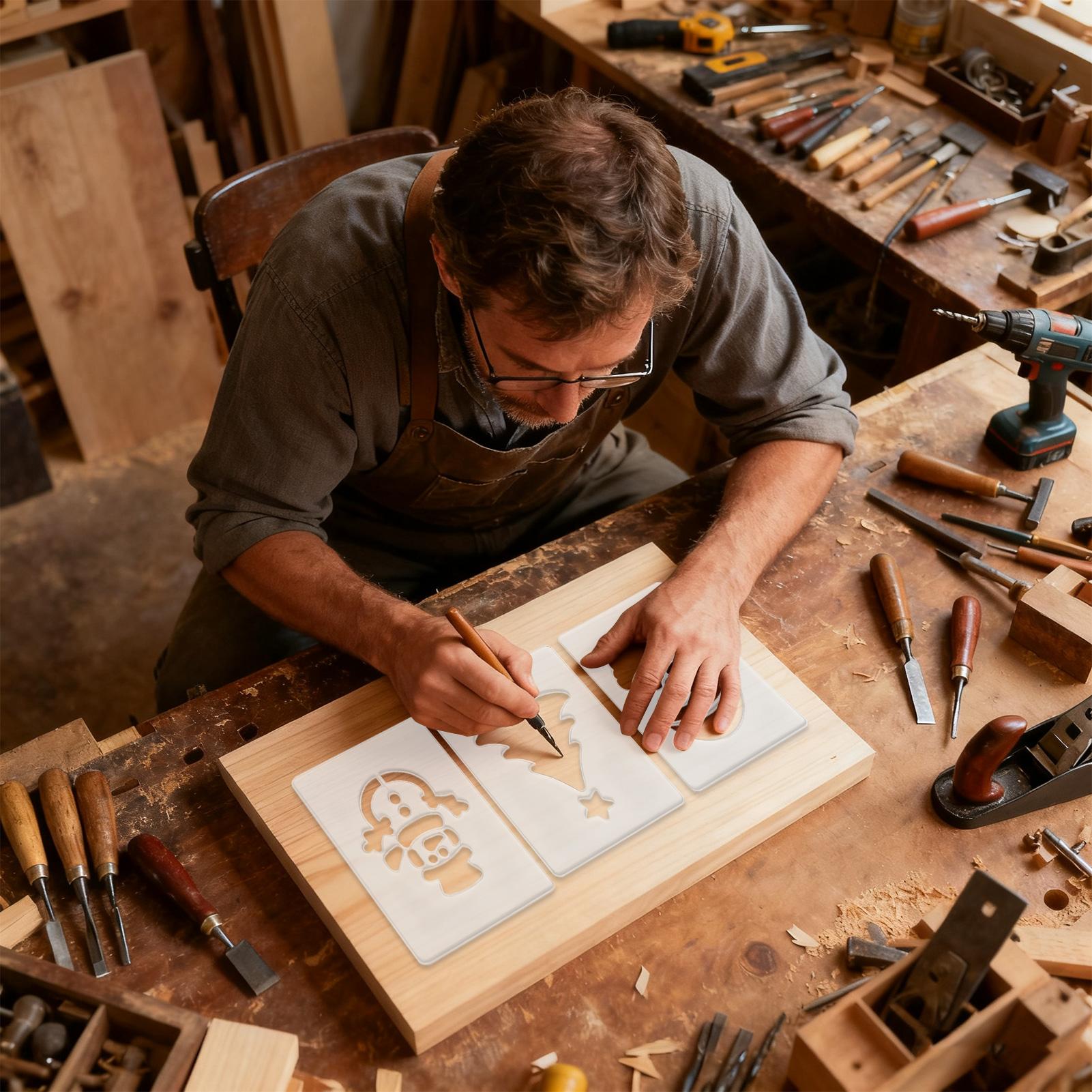 Christmas Stencil Portable Woo - Woodworking Templates บทวิจารณ์และราคา