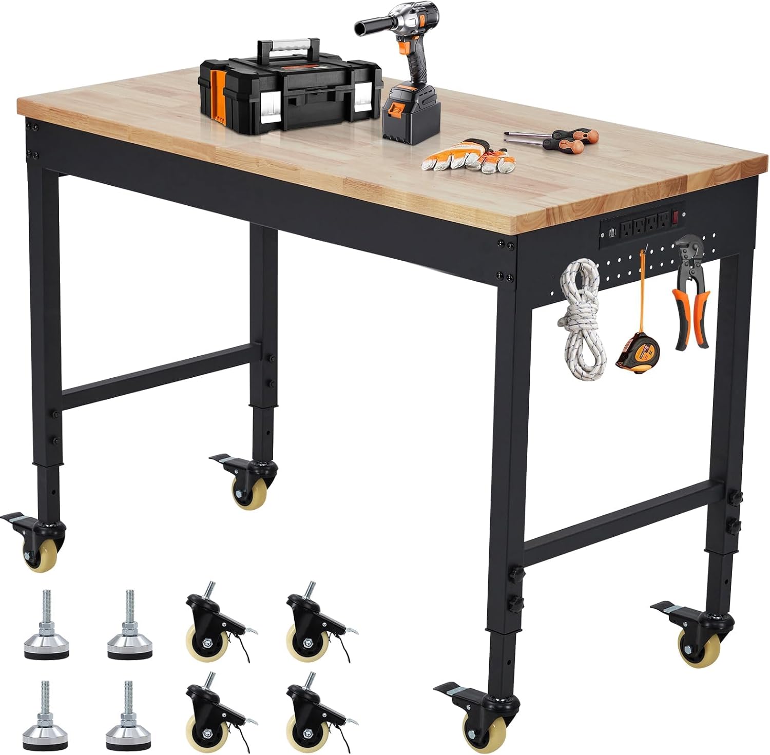 Adjustable Workbench for Garag - Woodworking Garage บทวิจารณ์และราคา