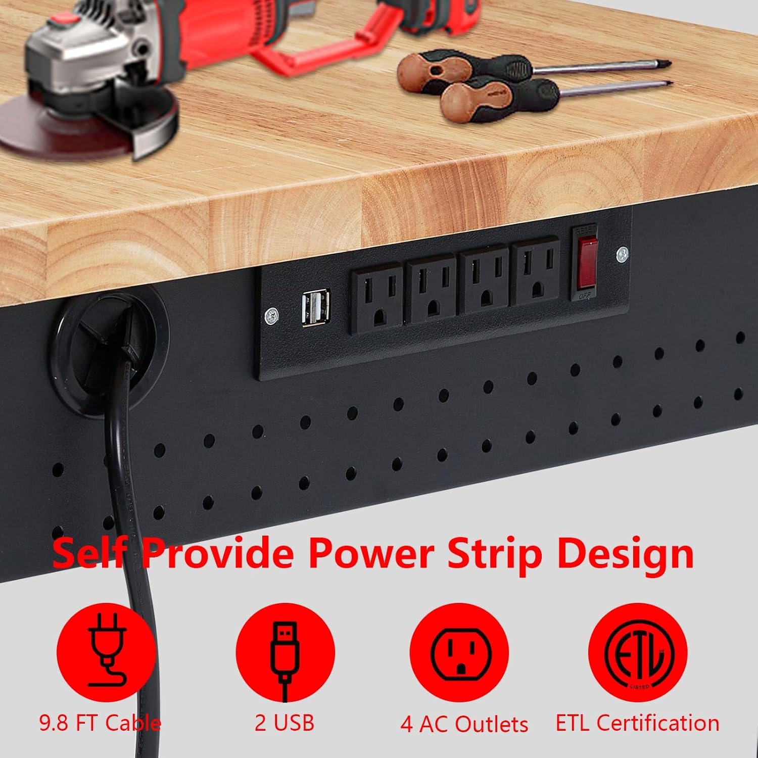 Adjustable Workbench for Garag - Woodworking Garage บทวิจารณ์และราคา