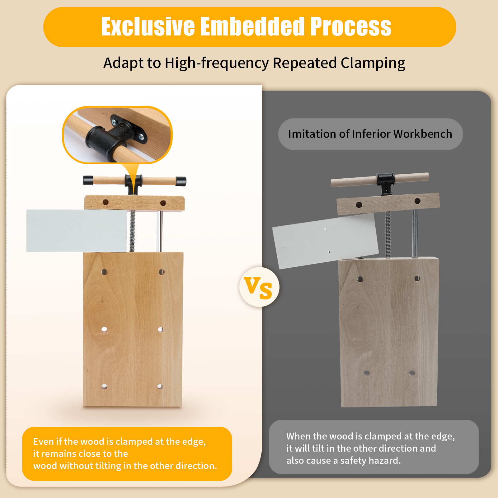 Wood Vise Workbench Solid Beec - Woodworking Vise Types บทวิจารณ์และราคา