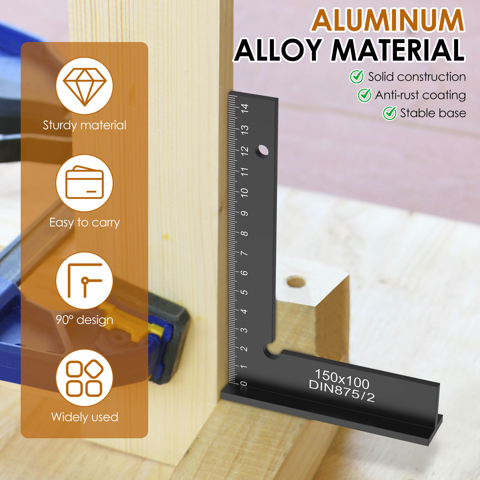 2Pcs Engineer Square Ruler Por - Woodworking For Engineers บทวิจารณ์และราคา