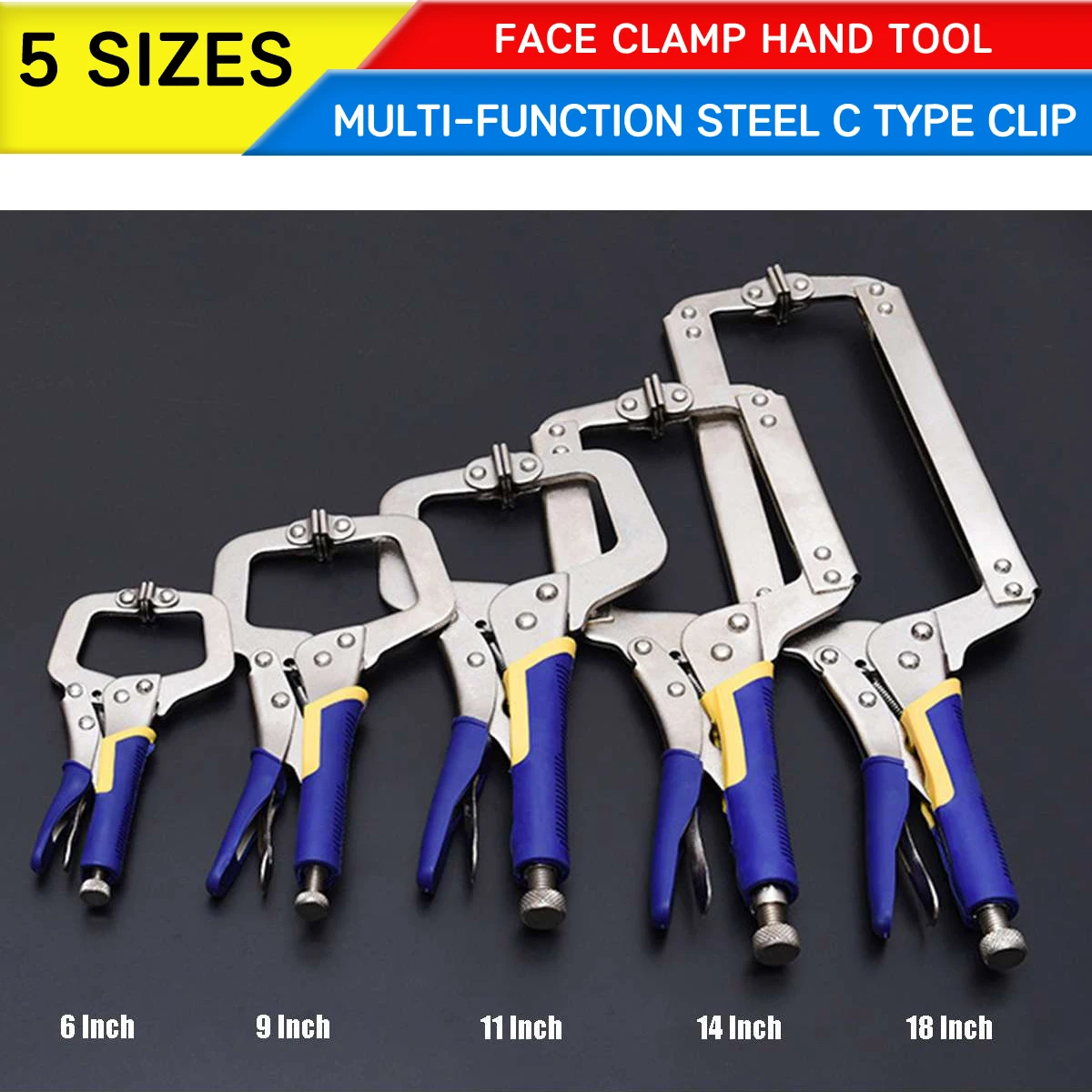 6/9/11/14/18 Inch C Type Multi - Woodworking Vise Types บทวิจารณ์และราคา
