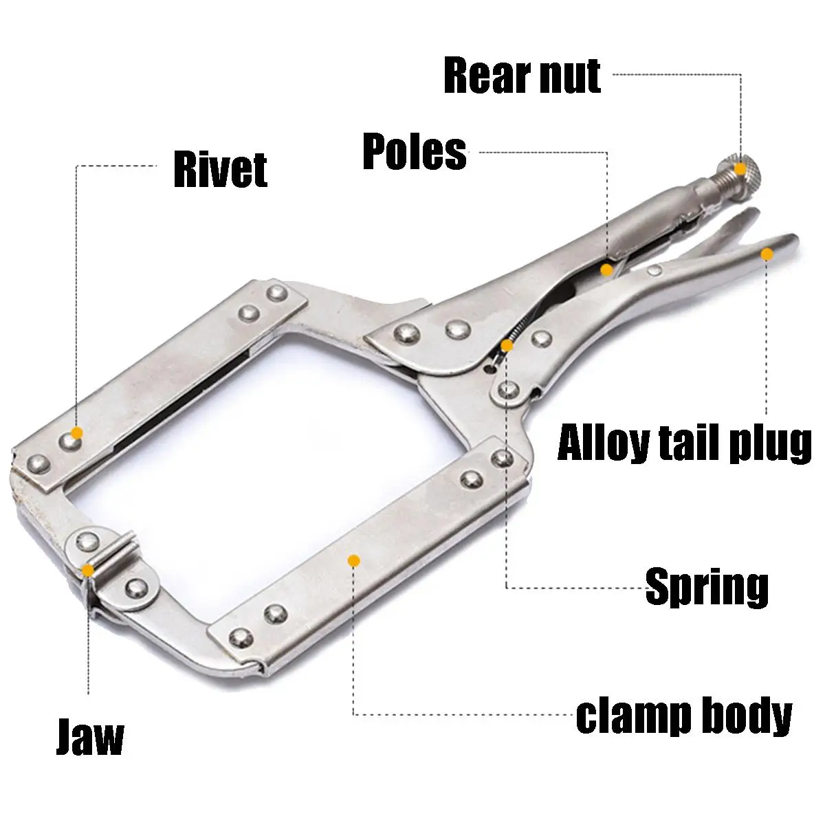 6/9/11/14/18 Inch C Type Multi - Woodworking Vise Types บทวิจารณ์และราคา