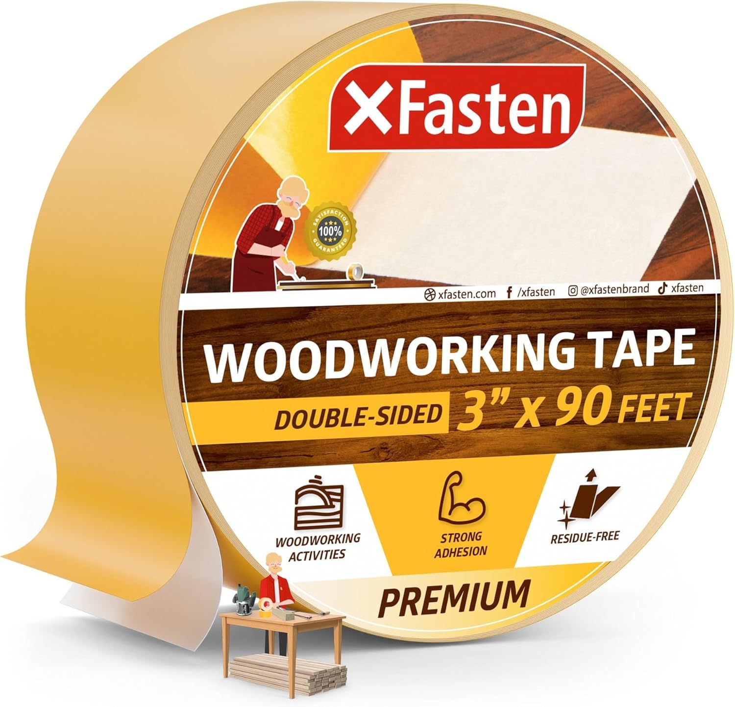 Double Sided Woodworking Tape  - Woodworking Templates บทวิจารณ์และราคา