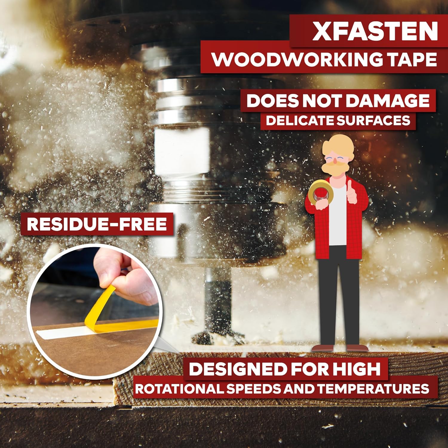 Double Sided Woodworking Tape  - Woodworking Templates บทวิจารณ์และราคา