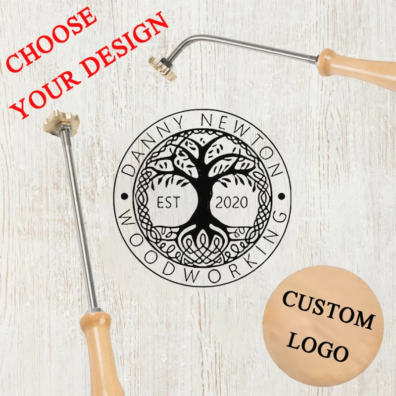 Custom Branding Iron for Food  - Woodworking Logo Design Free บทวิจารณ์และราคา