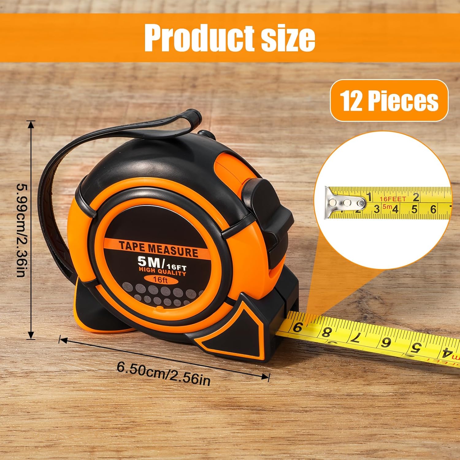 12-Piece Retractable Measuring - Woodworking For Engineers บทวิจารณ์และราคา