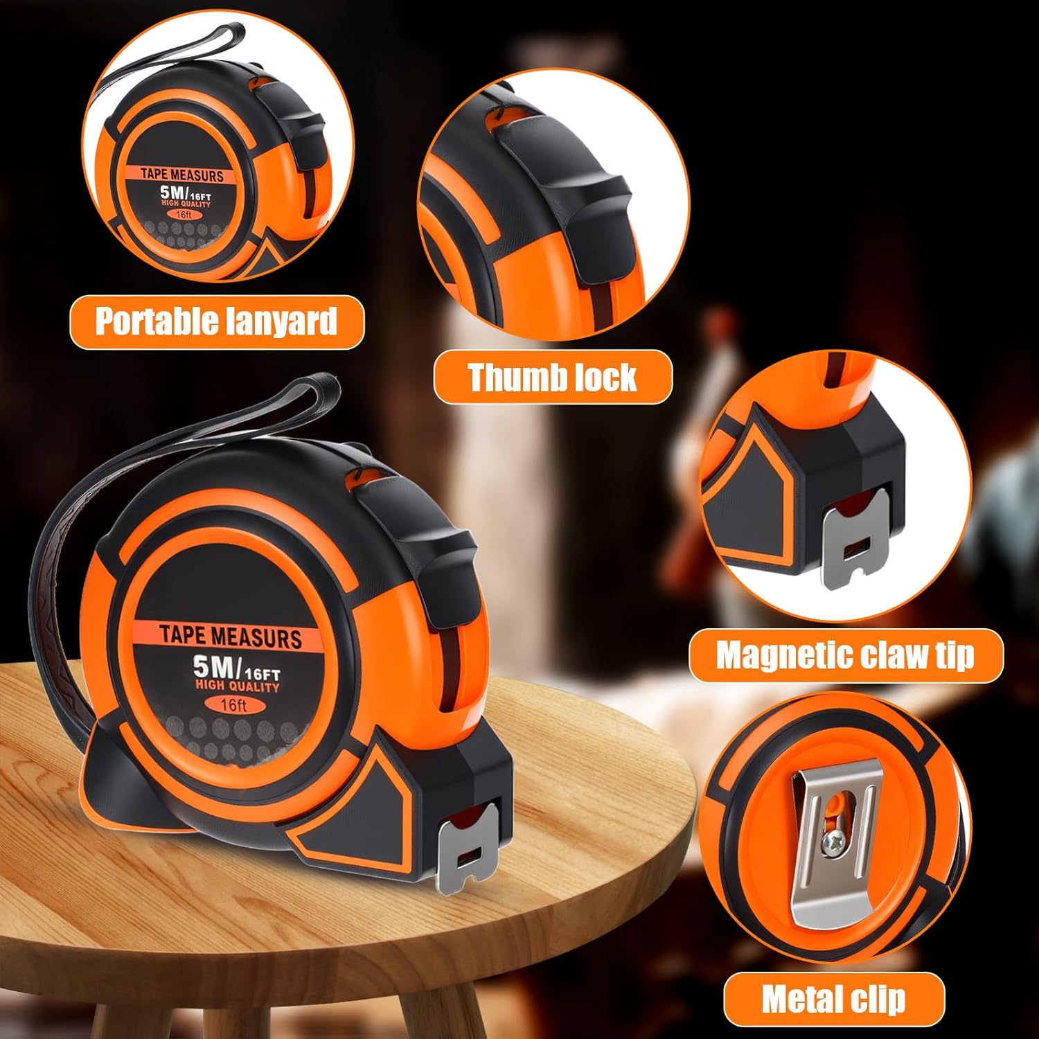 12-Piece Retractable Measuring - Woodworking For Engineers บทวิจารณ์และราคา