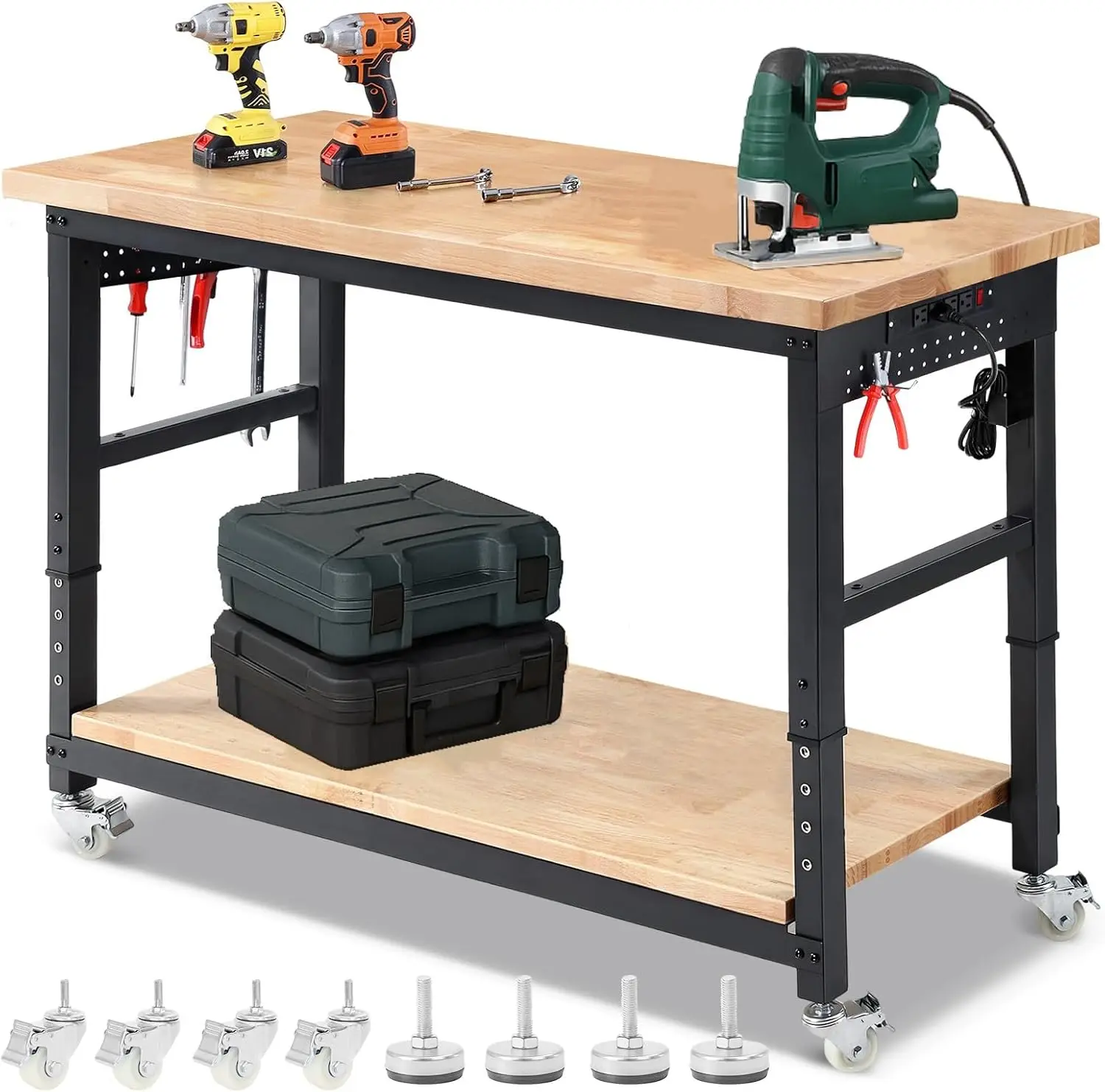 ENJOYWOOD Work Table for Garag - Woodworking Garage บทวิจารณ์และราคา