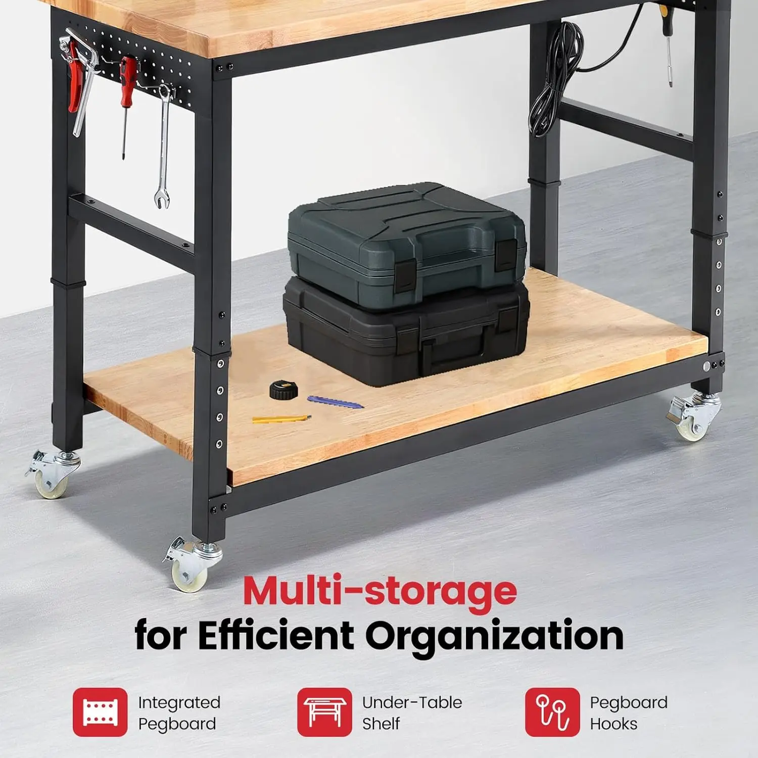 ENJOYWOOD Work Table for Garag - Woodworking Garage บทวิจารณ์และราคา