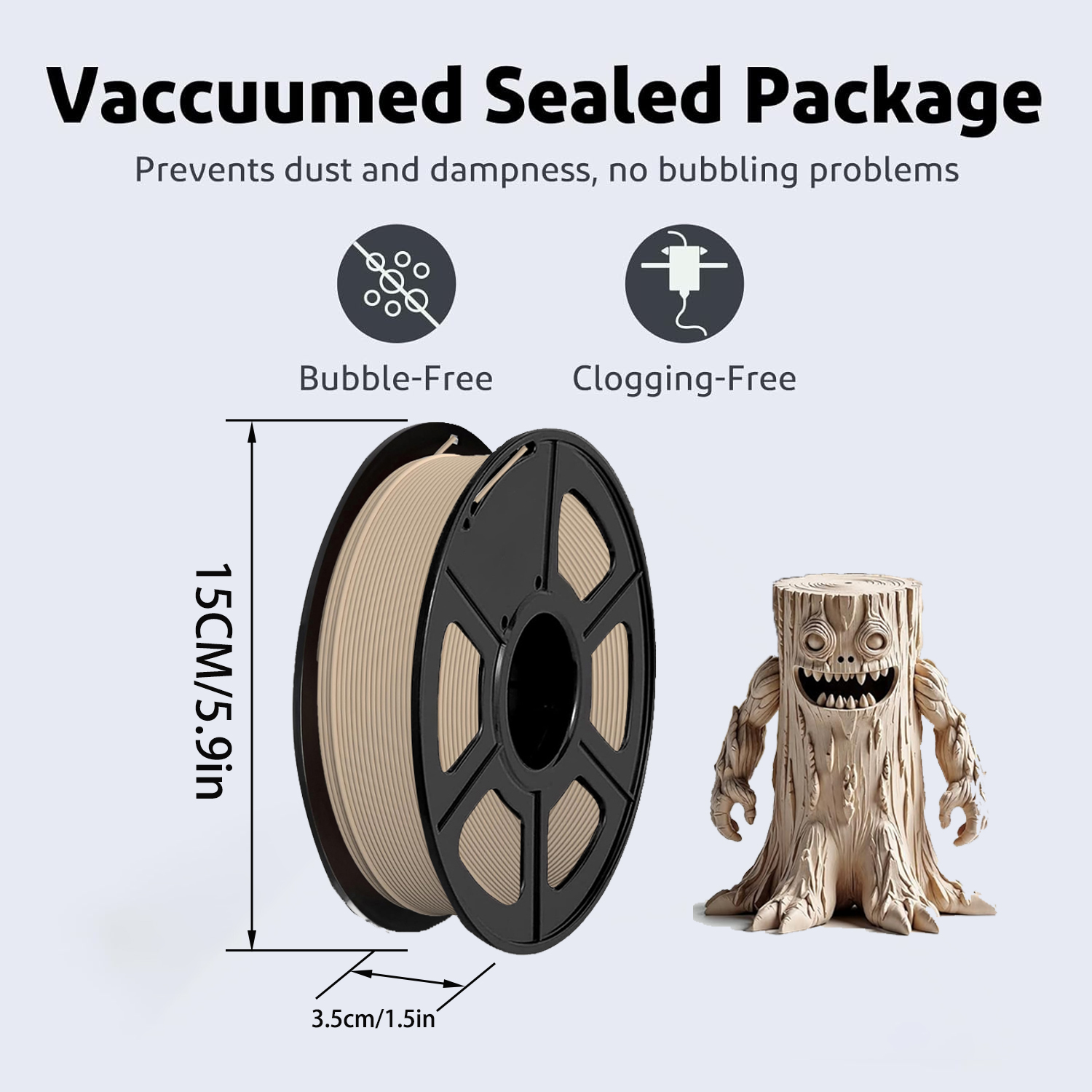 1.75mm Wood PLA 3D Printing Fi - Woodworking Vacuum Press บทวิจารณ์และราคา
