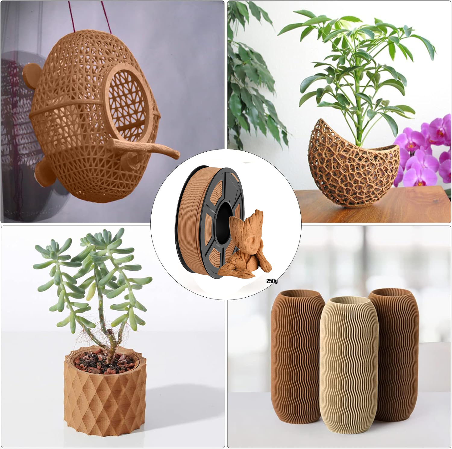 1.75mm Wood PLA 3D Printing Fi - Woodworking Vacuum Press บทวิจารณ์และราคา