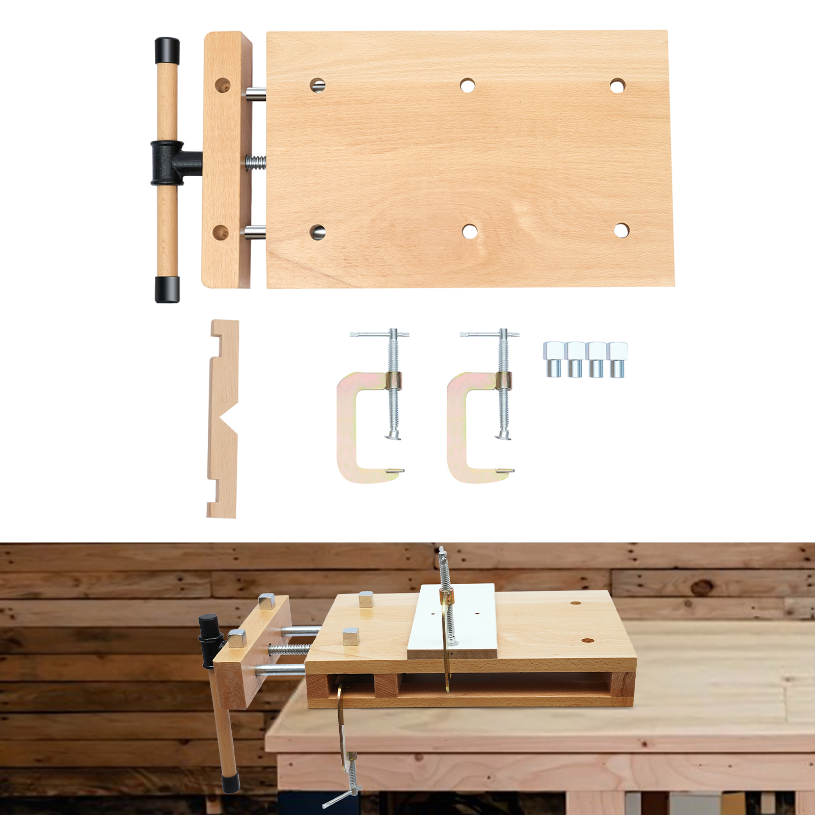 CNCEST Hard Wood Workbench, De - Woodworking Vise Types บทวิจารณ์และราคา