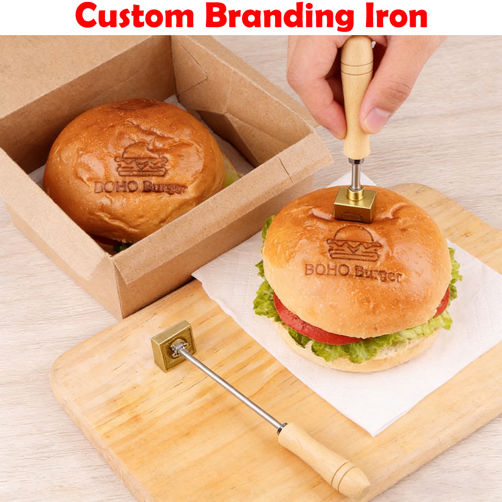 M8 Custom Branding Iron Stamp  - Woodworking Logo Design Free บทวิจารณ์และราคา