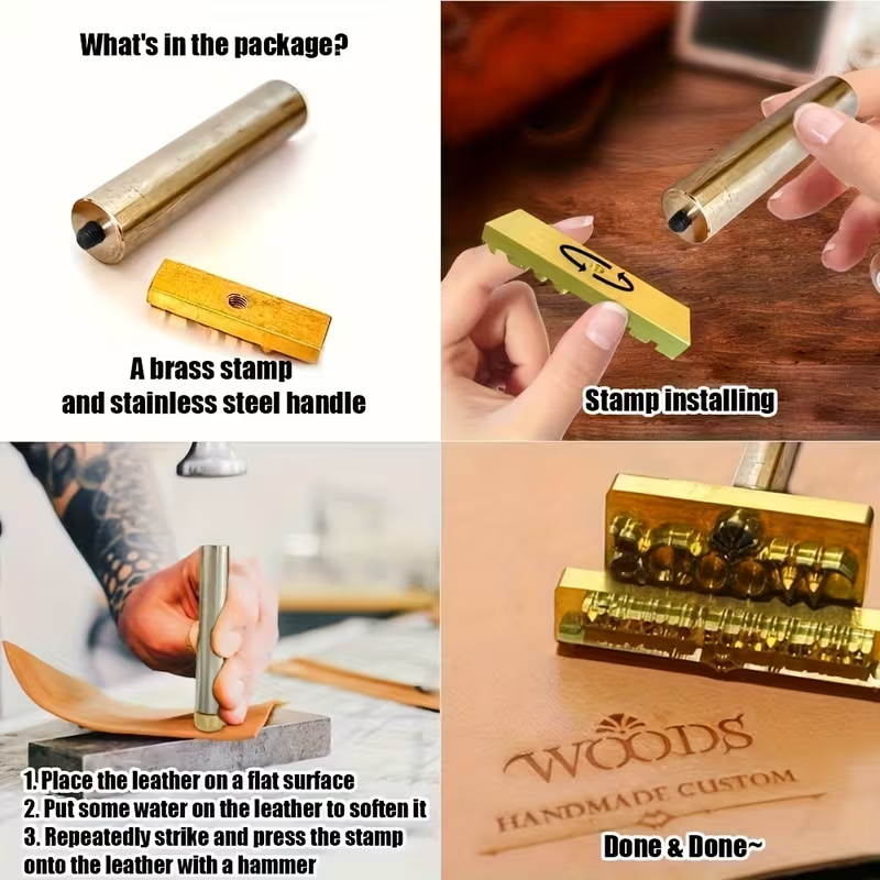 M8 Custom Branding Iron Stamp  - Woodworking Logo Design Free บทวิจารณ์และราคา