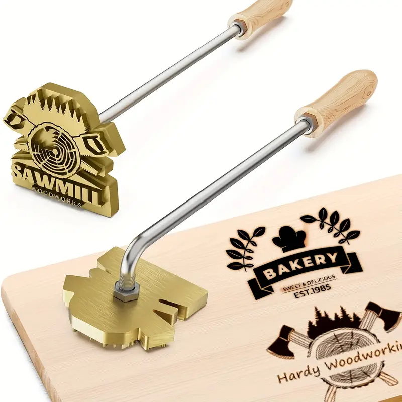 M8 Custom Branding Iron Stamp  - Woodworking Logo Design Free บทวิจารณ์และราคา
