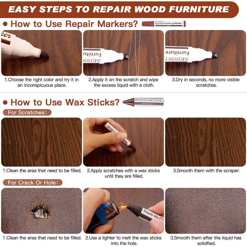 SEISSO 25Pcs Wood Furniture Re - Woodworking Oil บทวิจารณ์และราคา