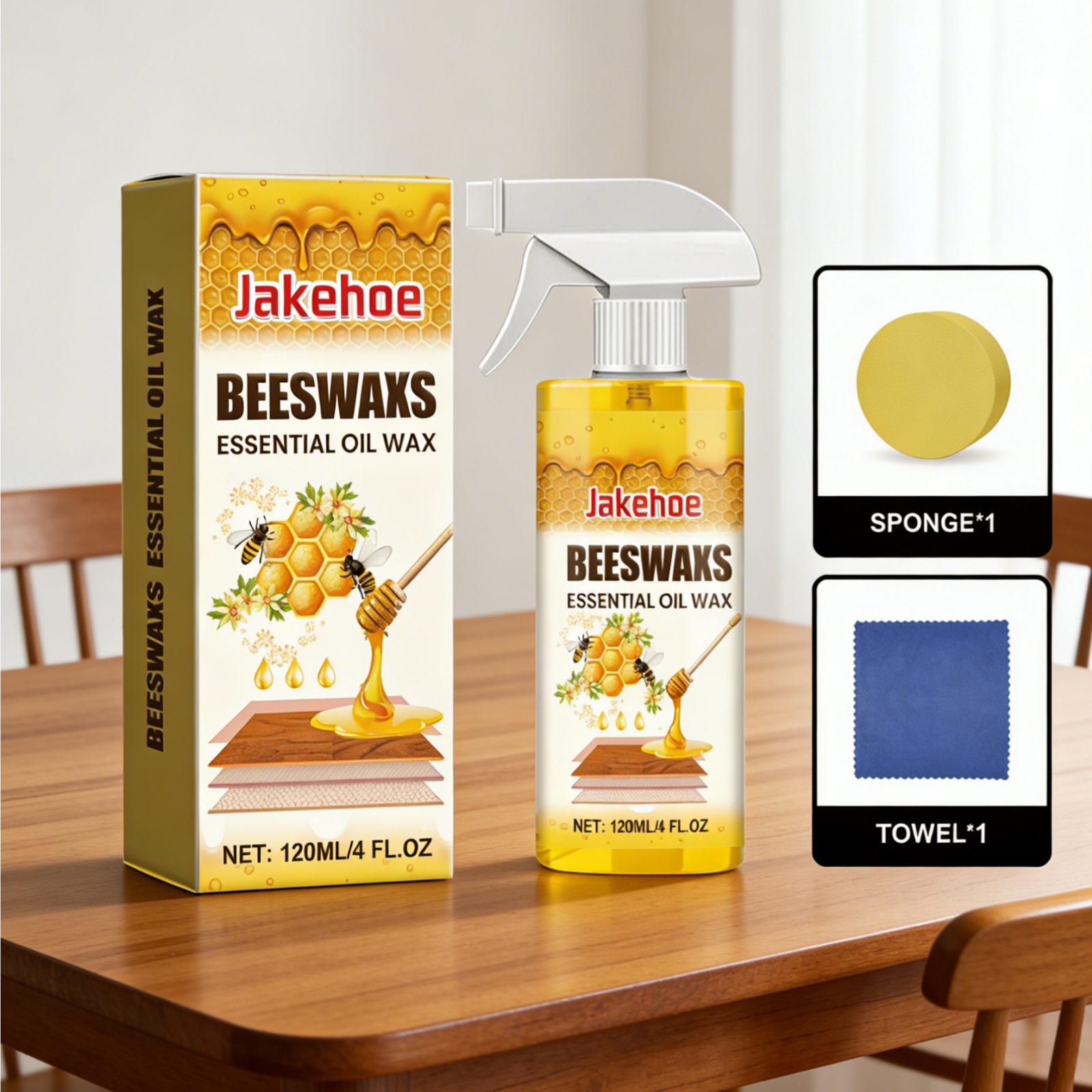 Jakehoe Beeswax Essential Oil  - Woodworking Oil บทวิจารณ์และราคา