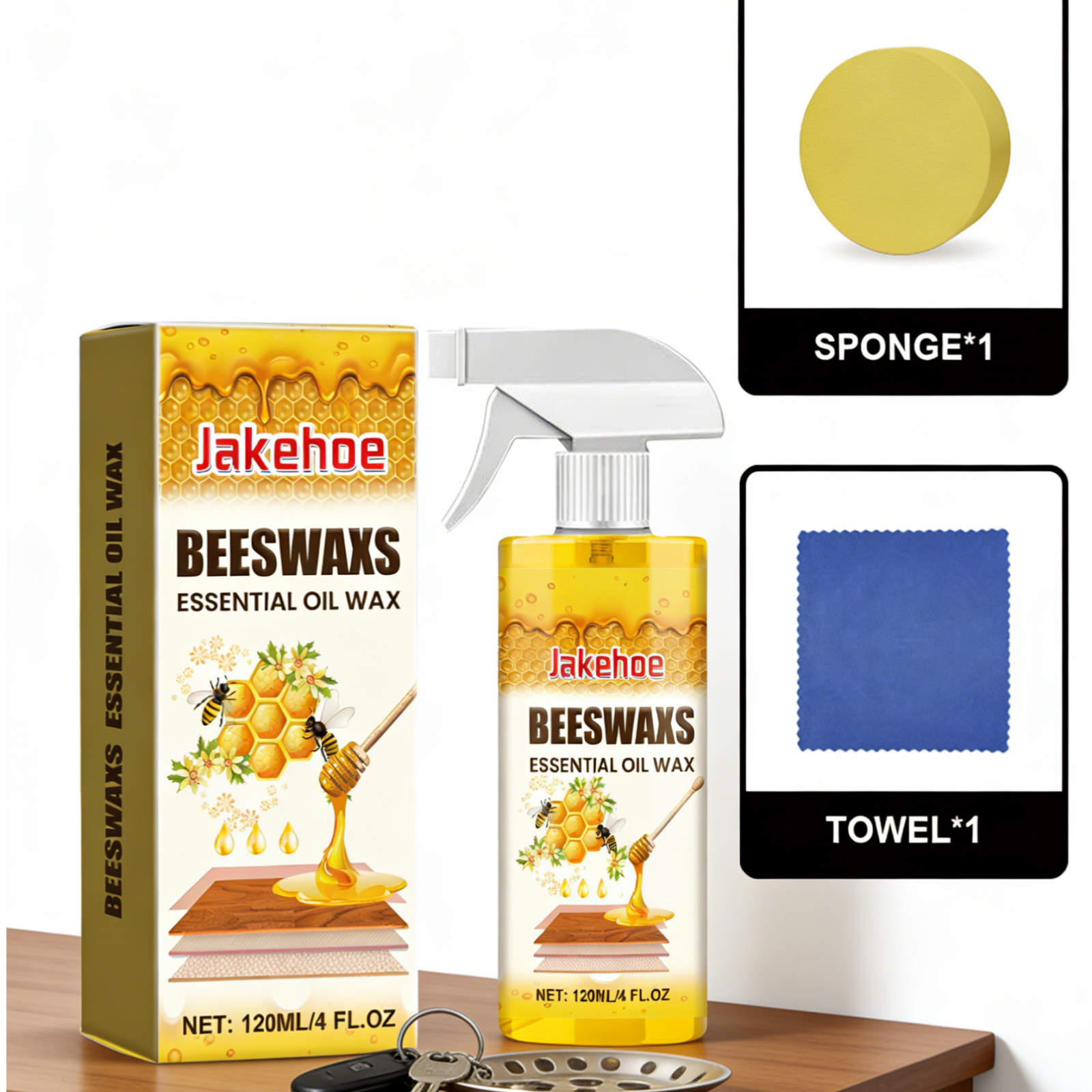 Jakehoe Beeswax Essential Oil  - Woodworking Oil บทวิจารณ์และราคา