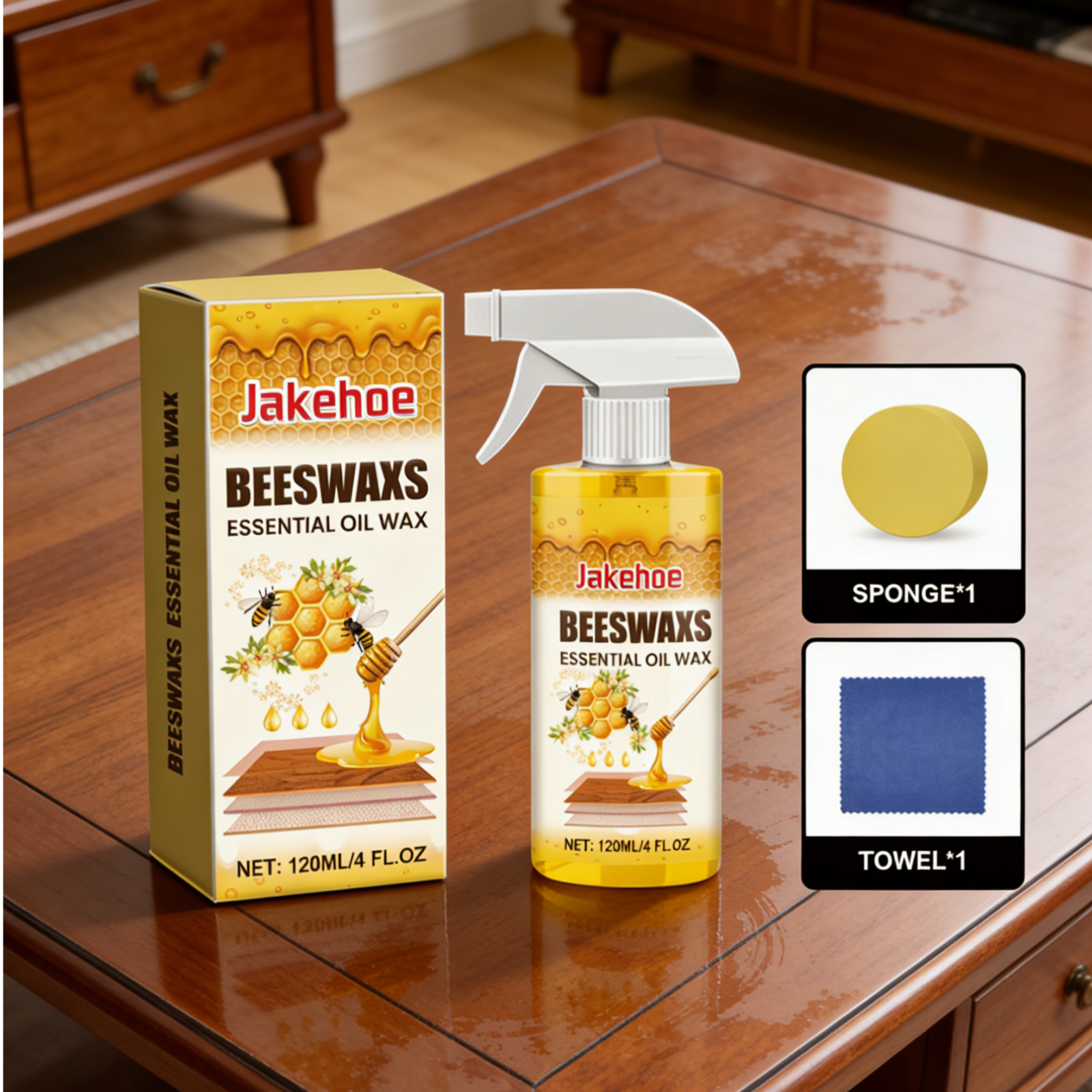 Jakehoe Beeswax Essential Oil  - Woodworking Oil บทวิจารณ์และราคา