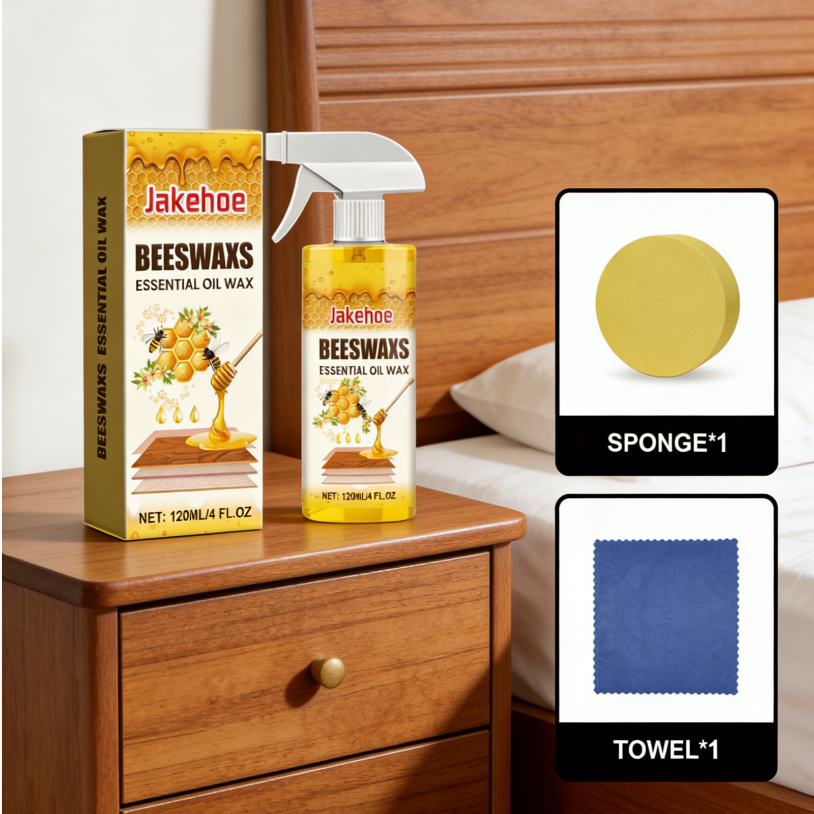 Jakehoe Beeswax Essential Oil  - Woodworking Oil บทวิจารณ์และราคา